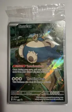 (2) Pokemon Snorlax 051 Scarlet & Violet Promos Holo Card English Basic 2023 - Image 1