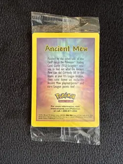 Ancient Mew SEALED Pokemon Unopened 2000 Movie Promo Holo Card X1 - RARE PROMO - Image 4