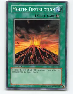 Molten Destruction #SD3-EN016 1st edition Yugioh Card - Image 1
