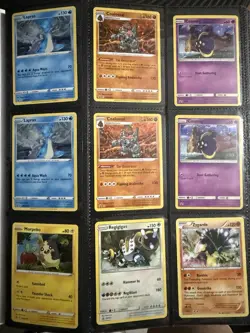 Pokemon TCG Binder with Cards From 2007 to 2018 Black Promos Holos and More - Image 1