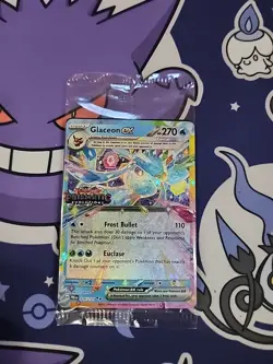 Glaceon ex 026/131 Prismatic Evolutions Stamped Promo Pokemon Card SEALED - Image 1