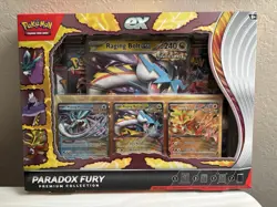 Pokemon TCG Paradox Fury Premium Collection Promo Cards 7 Boosters * Sealed - Image 1