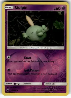 Gulpin 57/168 SM - Celestial Storm LP Pokemon Card TCG - Image 1