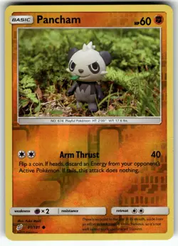 Pancham 81/181 SM - Team Up LP Pokemon Card TCG - Image 1