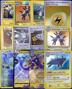 12x Pokemon Cards Magnemite Magneton Magnezone Lot - Holo EX Vintage V Promo TCG - Image 1