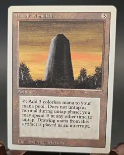 Basalt Monolith Revised Edition MTG Regular Lightly Played - Image 1