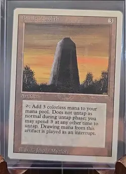 Basalt Monolith Revised Edition MTG Regular Lightly Played - Image 3