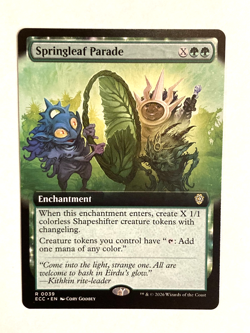 MTG - Springleaf Parade (Extended Art) Commander: Lorwyn Eclipsed / Regular / NM - Image 1