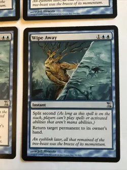 Wipe Away X4 Time Spiral Ex Condition See Pics Front Back - Image 2