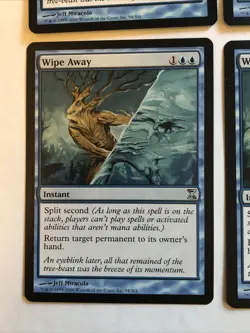 Wipe Away X4 Time Spiral Ex Condition See Pics Front Back - Image 3