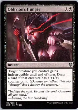 Oblivion's Hunger C Zendikar Rising 119 LP Magic - Image 1