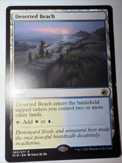 Deserted Beach 260 Innistrad Midnight Hunt x1 1x MTG Single - Image 1
