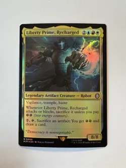 Liberty Prime, Recharged - FOIL - MTG Fallout - NM - Image 1
