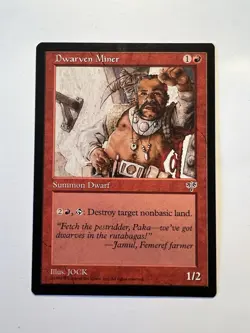 Dwarven Miner - MTG Mirage - NM - Image 1