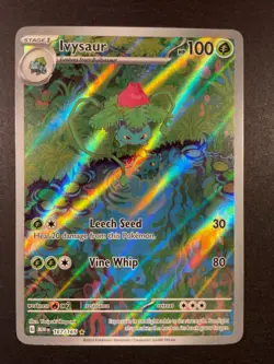 2023 Pokemon SV 151 Ivysaur #167/165 Illustration Rare IR Out Of Print Rare! - Image 1