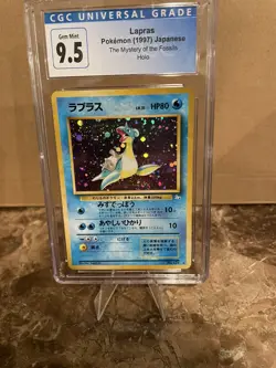 Pokemon Lapras Holo w/ Swirl #131 The Mystery of the Fossils CGC 10 - Image 2