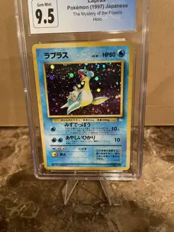 Pokemon Lapras Holo w/ Swirl #131 The Mystery of the Fossils CGC 10 - Image 3