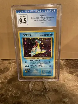 Pokemon Lapras Holo w/ Swirl #131 The Mystery of the Fossils CGC 10 - Image 4