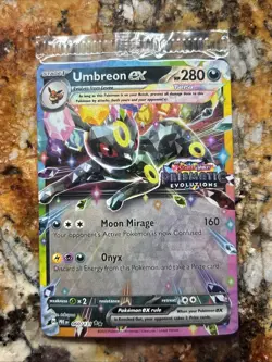Pokemon Umbreon ex Prismatic 060/131 Promo Stamped Holo 280 HP (sealed) - Image 1
