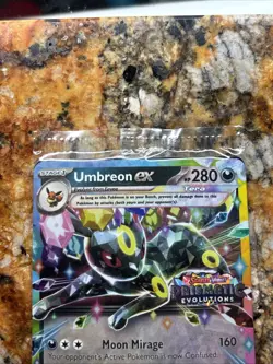 Pokemon Umbreon ex Prismatic 060/131 Promo Stamped Holo 280 HP (sealed) - Image 2