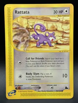Rattata 90/144 Pokemon Skyridge NM - 0048 - Image 1