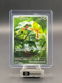 Caterpie Pokemon SV: 151 172/165 Illustration Rare Near Mint - Image 1