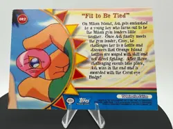 Pokemon Topps Orange Islands Fit to Be Tied #OR2 Blue Label TV Animation MP - Image 2
