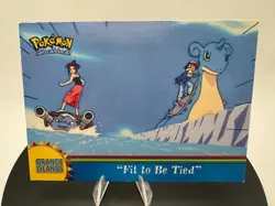 Pokemon Topps Orange Islands Fit to Be Tied #OR2 Blue Label TV Animation MP - Image 4