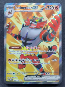 Incineroar ex 187/162 Ultra Rare Temporal Forces Pokemon TCG - Image 1