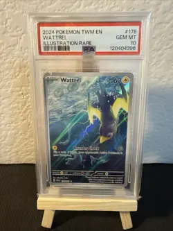 Pokemon Wattrel Twilight Masquerade Illustration Rare #178 PSA 10 Gem Mint - Image 1