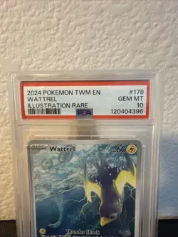 Pokemon Wattrel Twilight Masquerade Illustration Rare #178 PSA 10 Gem Mint - Image 2