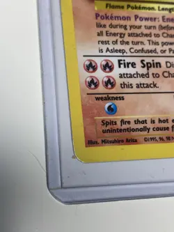 POKEMON CHARIZARD BASE SET #4/102 UNLIMITED RARE HOLO LIGHT TO MEDIUM PLAY - Image 3