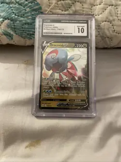 2022 Pokemon SWSH Brilliant Stars 114 Dracovish V Full Art PSA 10 Gem Mint - Image 1