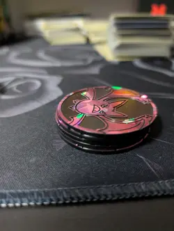 Crobat Cracked Ice Holo Pink Jumbo Coin Official Pokemon TCG - Image 2