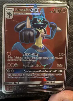 Pokemon TCG Holo Ultra Rare Full Art Lucario - Image 1