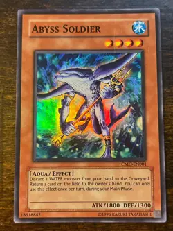 Yugioh Abyss Soldier CMC-EN001 Super Rare LP - Image 1
