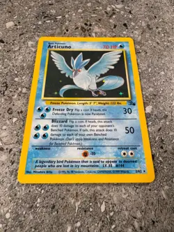 Pokemon TCG Cards Articuno 2/62 Fossil Holo Rare - Image 5