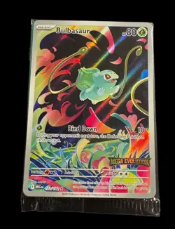 Bulbasaur - 133/132 - Stamped Promo - Mega Evolutions - Pokemon Card - SEALED - Image 1