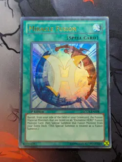 Miracle Fusion LCGX-EN078 Ultra Rare Yugioh Card - 1st Ed - Moderately Played - Image 1