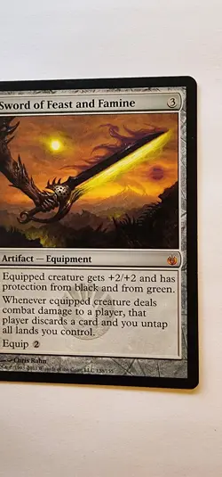 MTG | Sword of Feast and Famine | Mirrodin Besieged | [Lightly Played] - Image 4