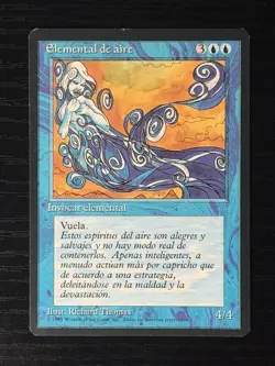 MTG MAGIC Foreign Black Border Spanish Air Elemental Near Mint - Free Returns! - Image 1