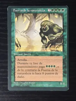 MTG MAGIC Foreign Black Border Spanish Force of Nature Near Mint - Free Returns! - Image 1