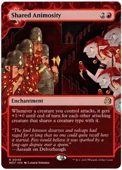 Shared Animosity ** Showcase #49 ** Wilds of Eldraine: Enchanting Tales MTG - Image 1