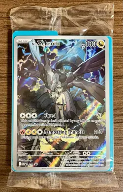 Pokemon TCG N’s Zekrom 031 Sealed Ascended Hero’s Black Star Promo + 6 Dividers - Image 1