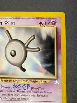 Unown K 58/64 Mint Neo Revelation 1st Edition Wotc Pokemon TCG Common Card Nm - Image 3