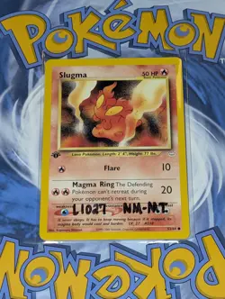 Slugma 53/64 1st Edition & Zubat 59/64 1st Edition Neo Revelation Pokemon Tcg NM - Image 2