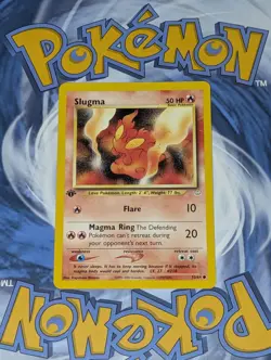 Slugma 53/64 1st Edition & Zubat 59/64 1st Edition Neo Revelation Pokemon Tcg NM - Image 3