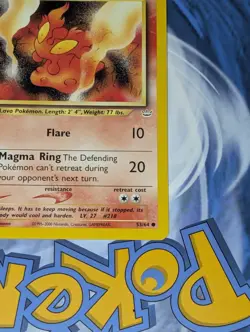 Slugma 53/64 1st Edition & Zubat 59/64 1st Edition Neo Revelation Pokemon Tcg NM - Image 5