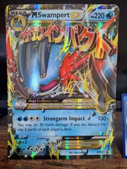 Pokemon Mega Swampert EX JUMBO - XY87 Promo - NEAR MINT - w/ JUMBO TOPLOADER - Image 2