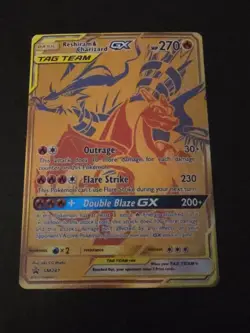 Pokemon SM Black Star Promos Reshiram & Charizard GX Tag Team #SM247 - Image 1